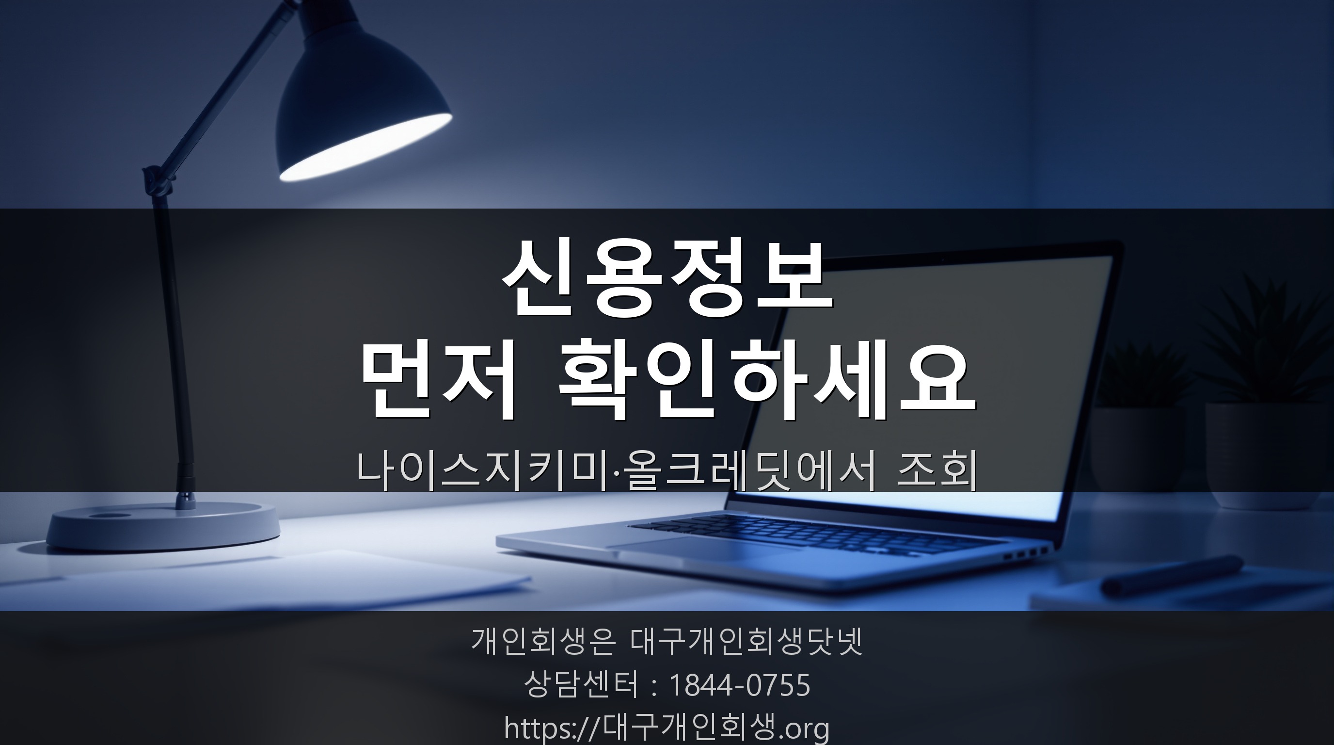 신용정보 조회 결과를 확인하는 장면