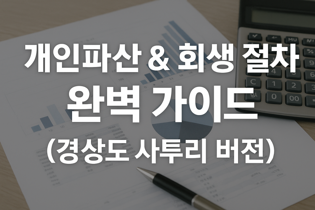 개인파산&회생절차 완벽가이드 (경상도 사투리 버전)